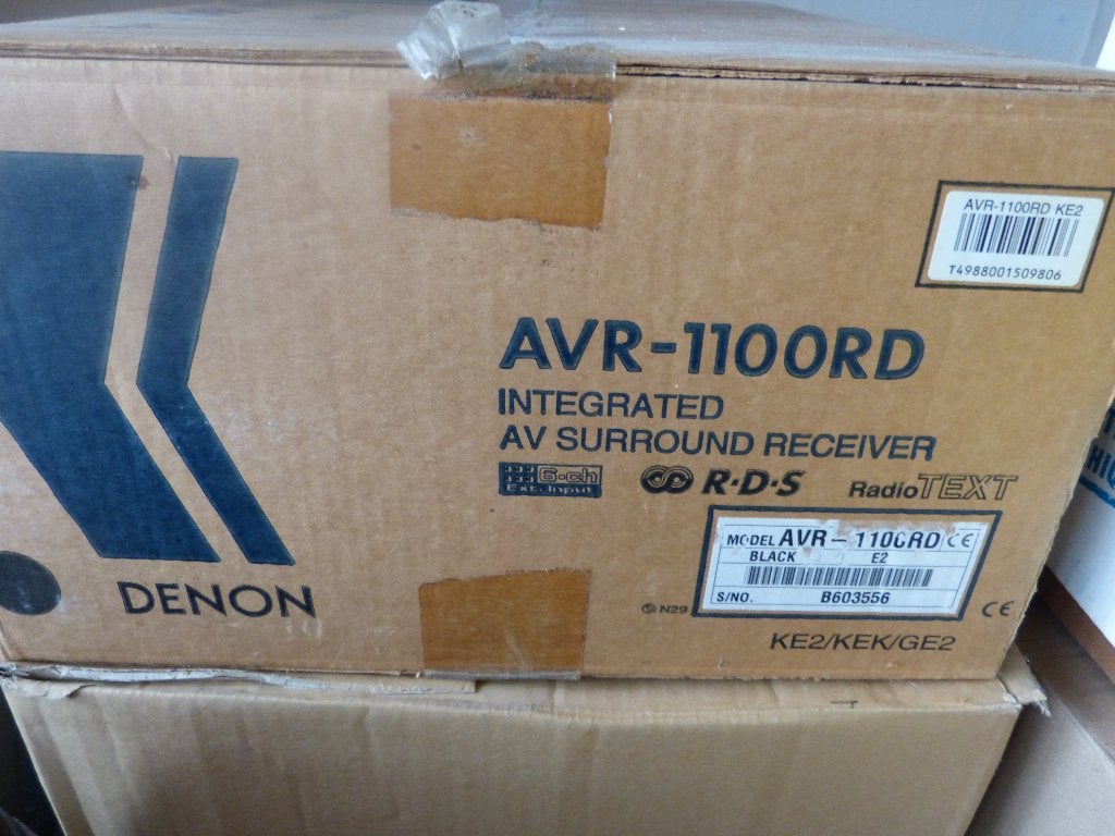 z. g. o. h.  Denon  Receiver  versterker met tekst, Ophalen, Gebruikt, Denon, 120 watt of meer