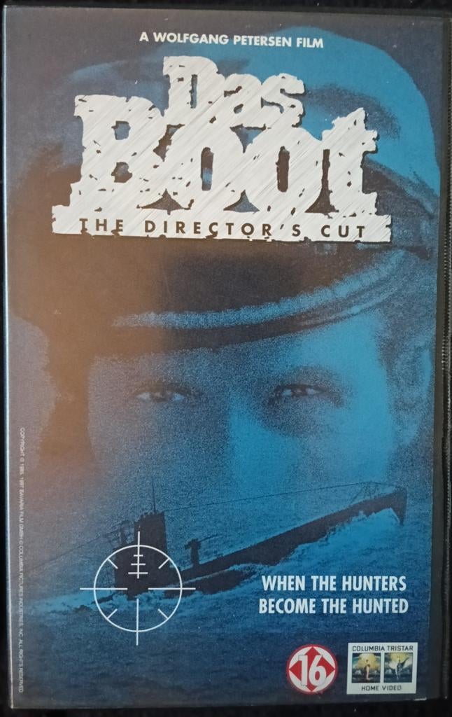 Das Boot Director's Cut vhs, Vanaf 16 jaar, Ophalen of Verzenden, Zo goed als nieuw, Actie en Avontuur