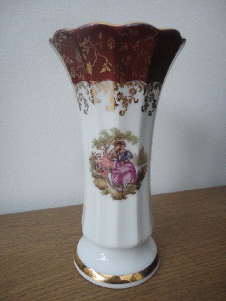 2 verschillende porseleinen vaasje van Bavaria 22 Karat Gold, Ophalen of Verzenden
