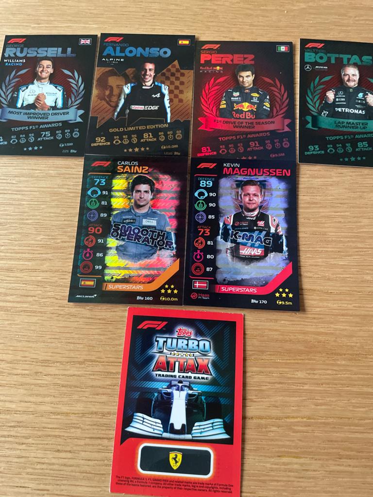Topps Turbo Attax F1 Kaartenset - Zeldzame Coureurs, Hobby en Vrije tijd, Verzamelkaartspellen | Overige, Ophalen of Verzenden