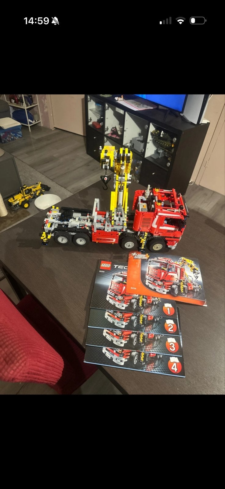 Lego Technic 8258 Kraanwagen - Compleet met instructies, Gebruikt, Lego, Ophalen of Verzenden, Complete set