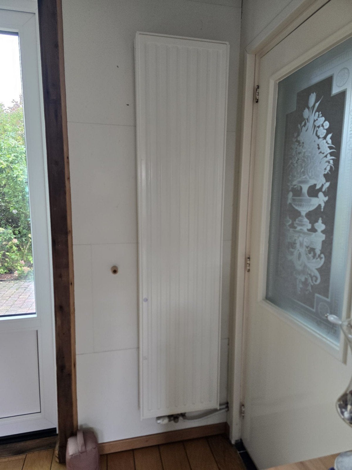 Verticale en andere div radiatoren met thermosstaatkraan, Ophalen, Gebruikt, Radiator, Minder dan 60 cm