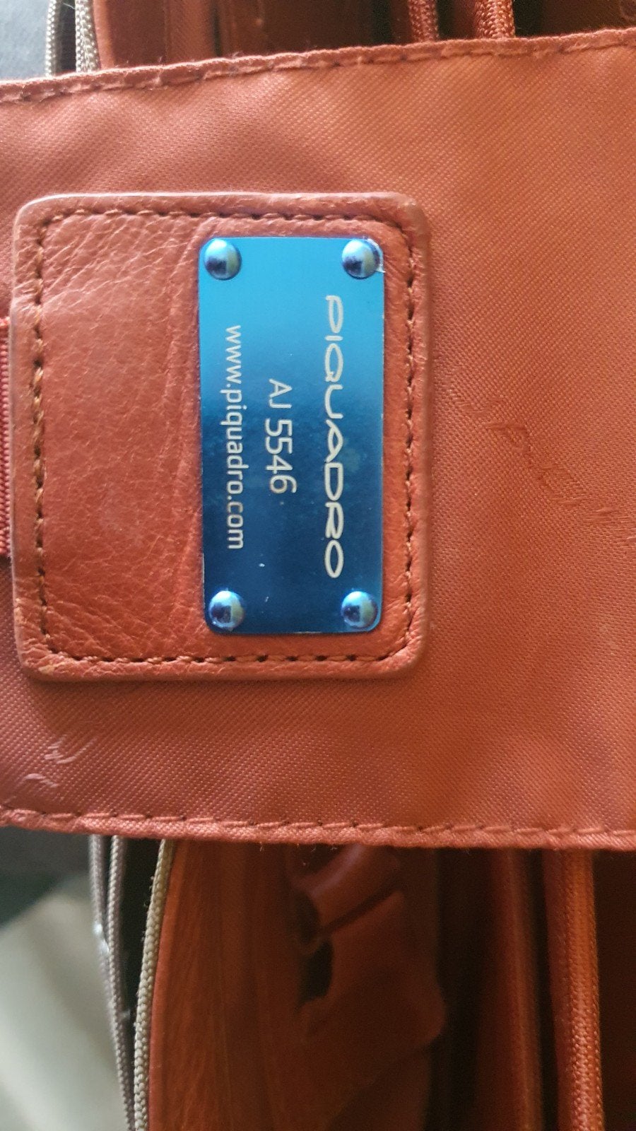 lederen tas de piquadro AJ 5546, Ophalen of Verzenden, Bruin, Leer