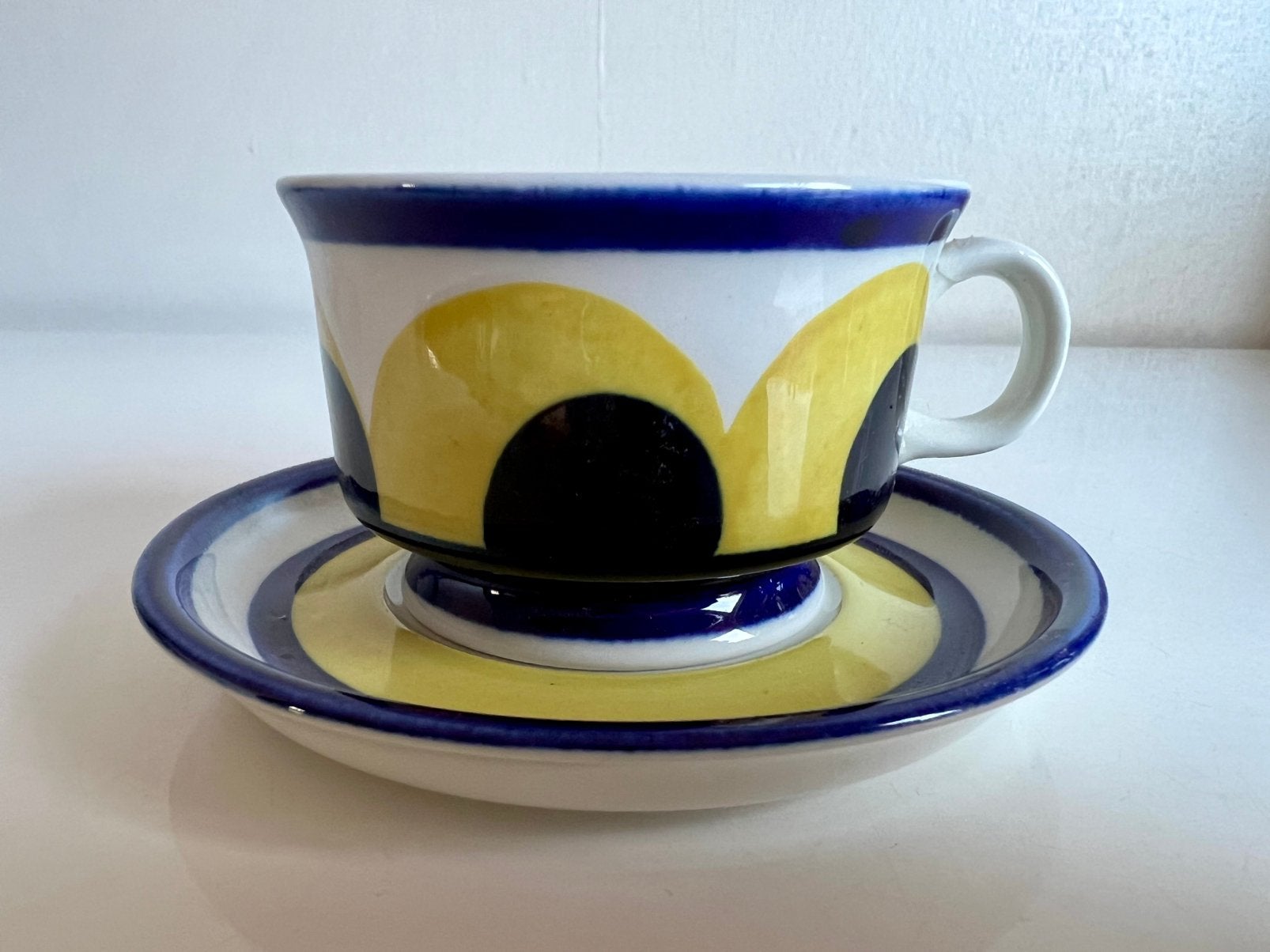 Arabia Finland PAJU Espresso Kop Schotel A.Jaatinen-Winquist, Ophalen of Verzenden