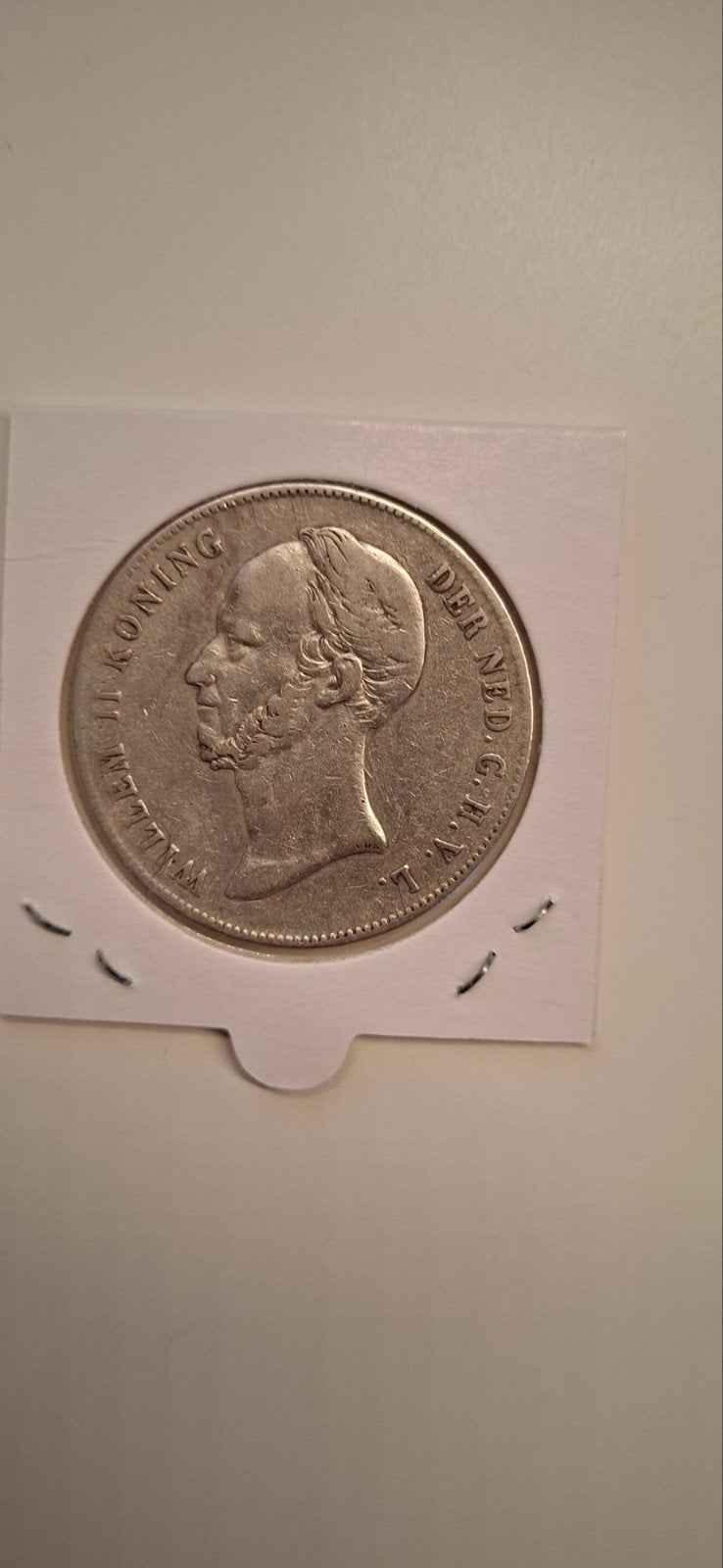 Zilveren Rijksdaalder Willem II uit 1847, Postzegels en Munten, Zilver, Ophalen of Verzenden, Losse munt, 2½ gulden