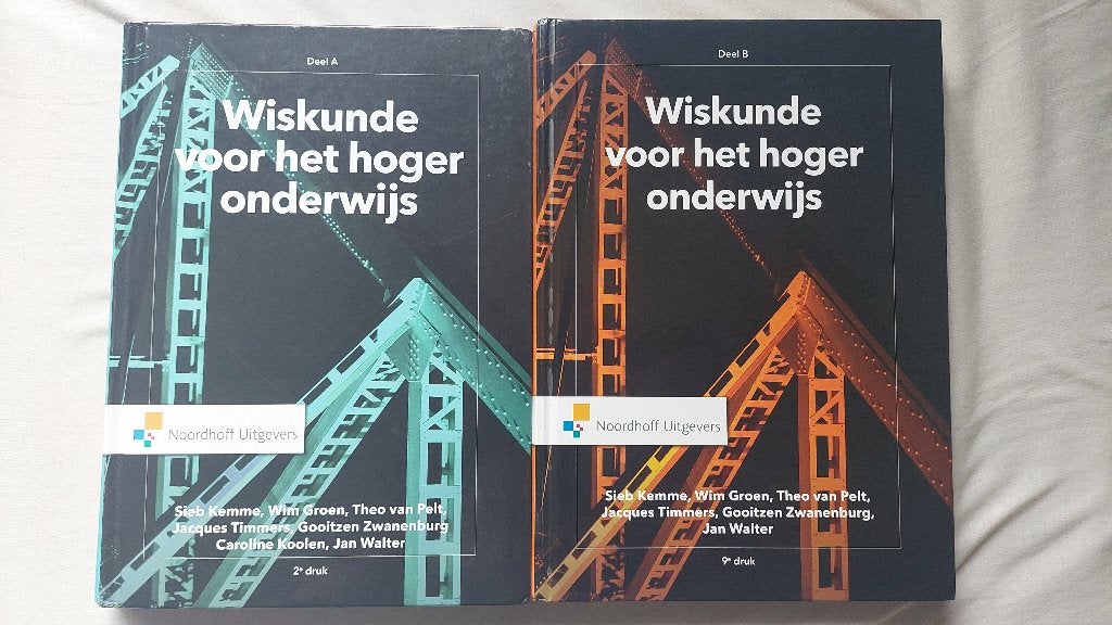Wiskunde voor het hoger onderwijs deel A en B 9789001888084, Zo goed als nieuw, Noordhoff Uitgevers, Beta, HBO