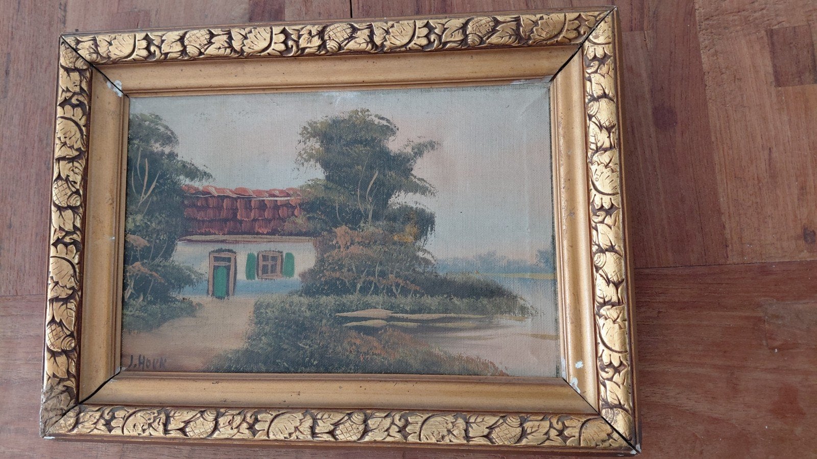 landschap schilderijen, Overige stijlen, Doek, Ophalen of Verzenden, Olieverf