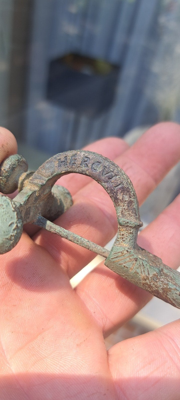 Romeins bronzen kruisboog Fibula Bodemvondst, Ophalen of Verzenden