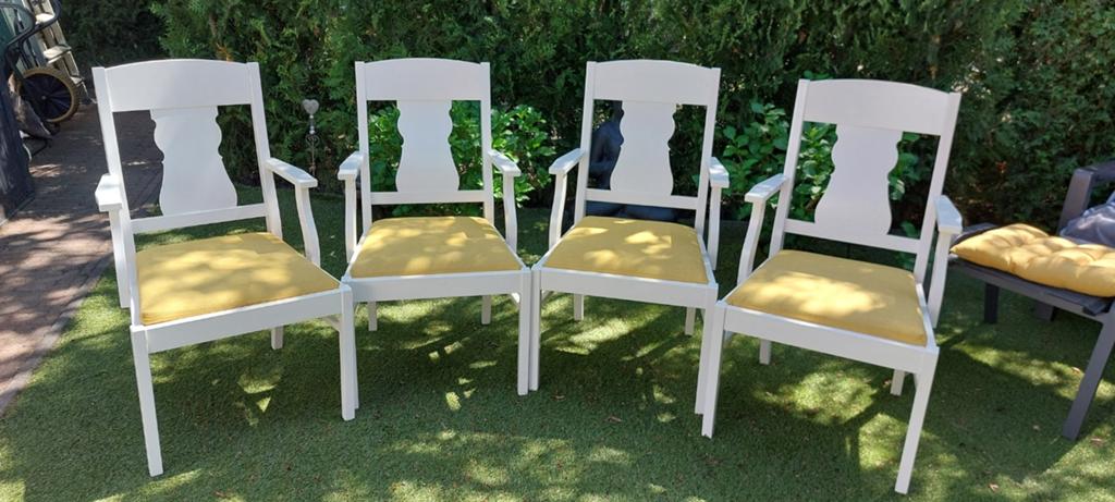 Ikea Ingatorp eetkamerstoelen - zo goed als nieuw, Ophalen, Zo goed als nieuw, Overige kleuren, Stof