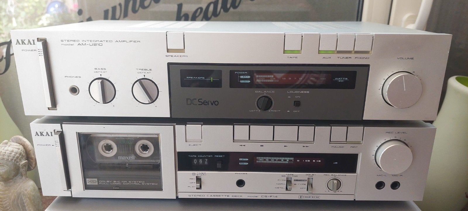 Akai stereo set, Ophalen of Verzenden, Cassettedeck, Akai
