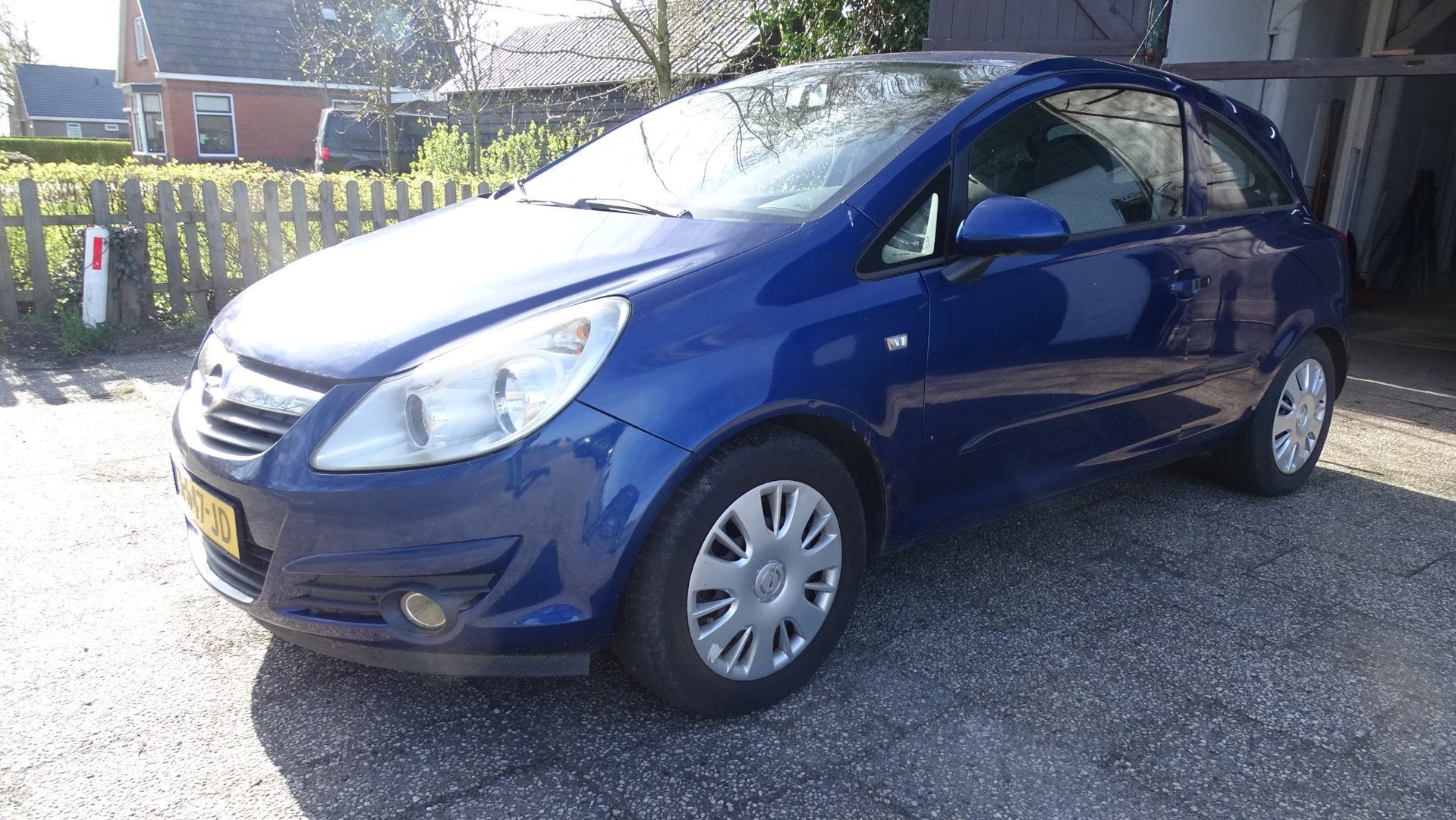 Opel Corsa 1.2-16V Essentia, Auto's, Voorwielaandrijving, 450 kg, 4 cilinders, Blauw
