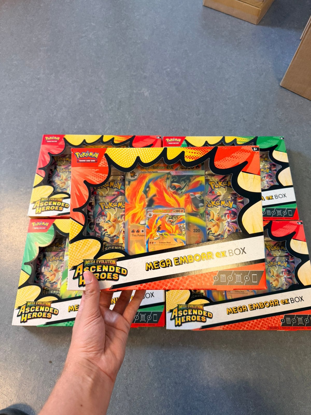 Pokémon Ascended Heroes Mega Emboar/Meganium EX Box, Ophalen of Verzenden, Nieuw, Overige typen