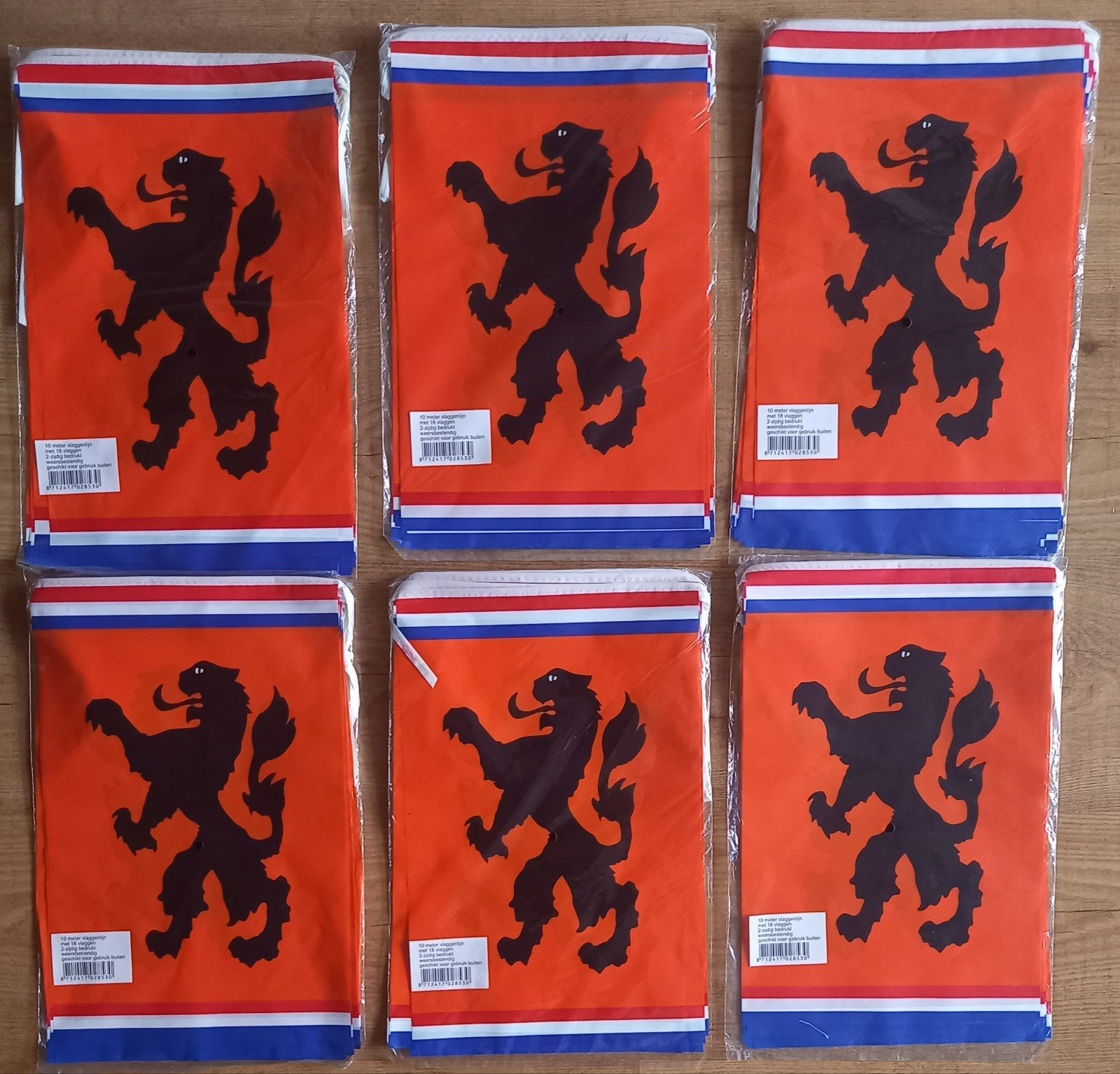 Set van 6 WK vlaggetjes, Ophalen, Nieuw
