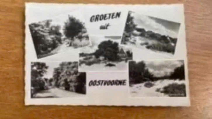 Zwart-wit ansichtkaart: groeten uit Oostvoorne, Ophalen of Verzenden, 1960 tot 1980, Gelopen, Zuid-Holland