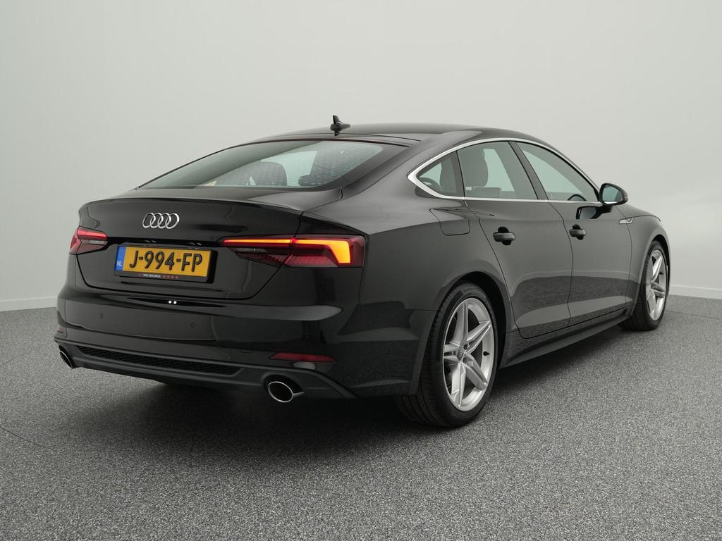 Audi A5 Sportback S-Line 35 TFSI 150 PK | LED | Bang & Olufs, Gebruikt, 4 cilinders, Leder en Stof, Zwart