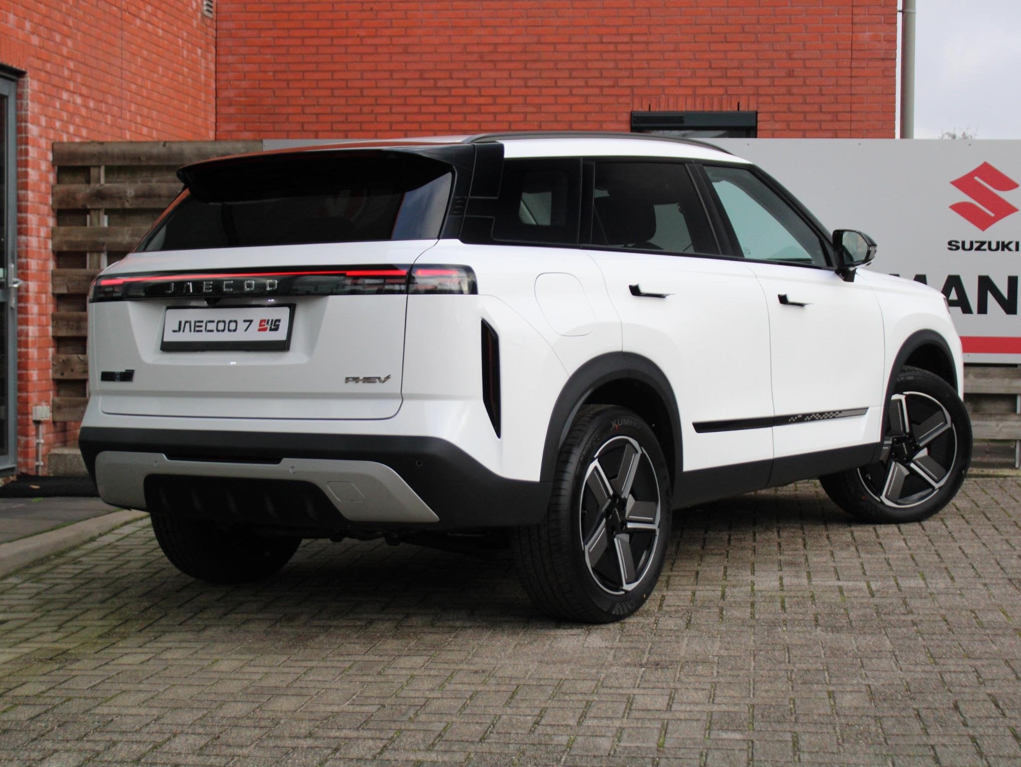 Jaecoo 7 1.5 GDI SHS-P Exclusive Elektrisch Panoramadak, Kun, Auto's, Overige Auto's, 12 maanden, 347 pk, Wit, Bedrijf