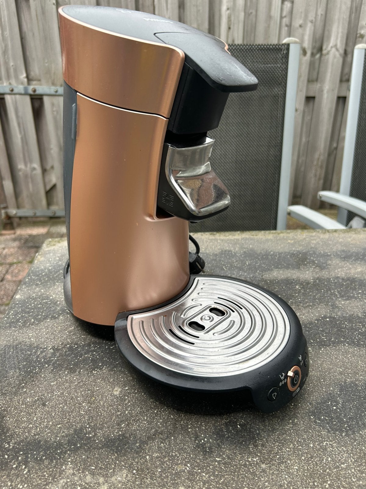 Senseo koffieapparaat Rosé kleur, Ophalen, Koffiemachine, Zo goed als nieuw, 2 tot 4 kopjes