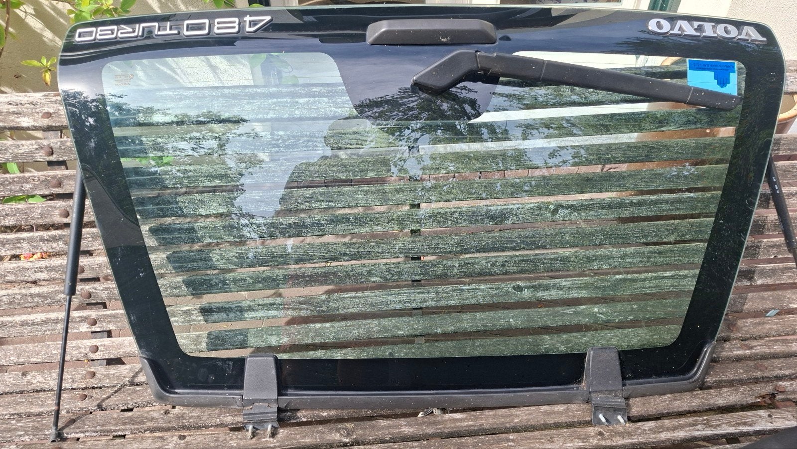 Achterruit Volvo 480 turbo, Ophalen, Gebruikt, Volvo