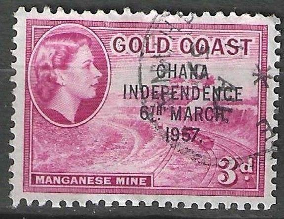 Ghana 1957/1958 - Yvert 4 - Onafhankelijkheid  (ST), Verzenden, Overige landen, Gestempeld