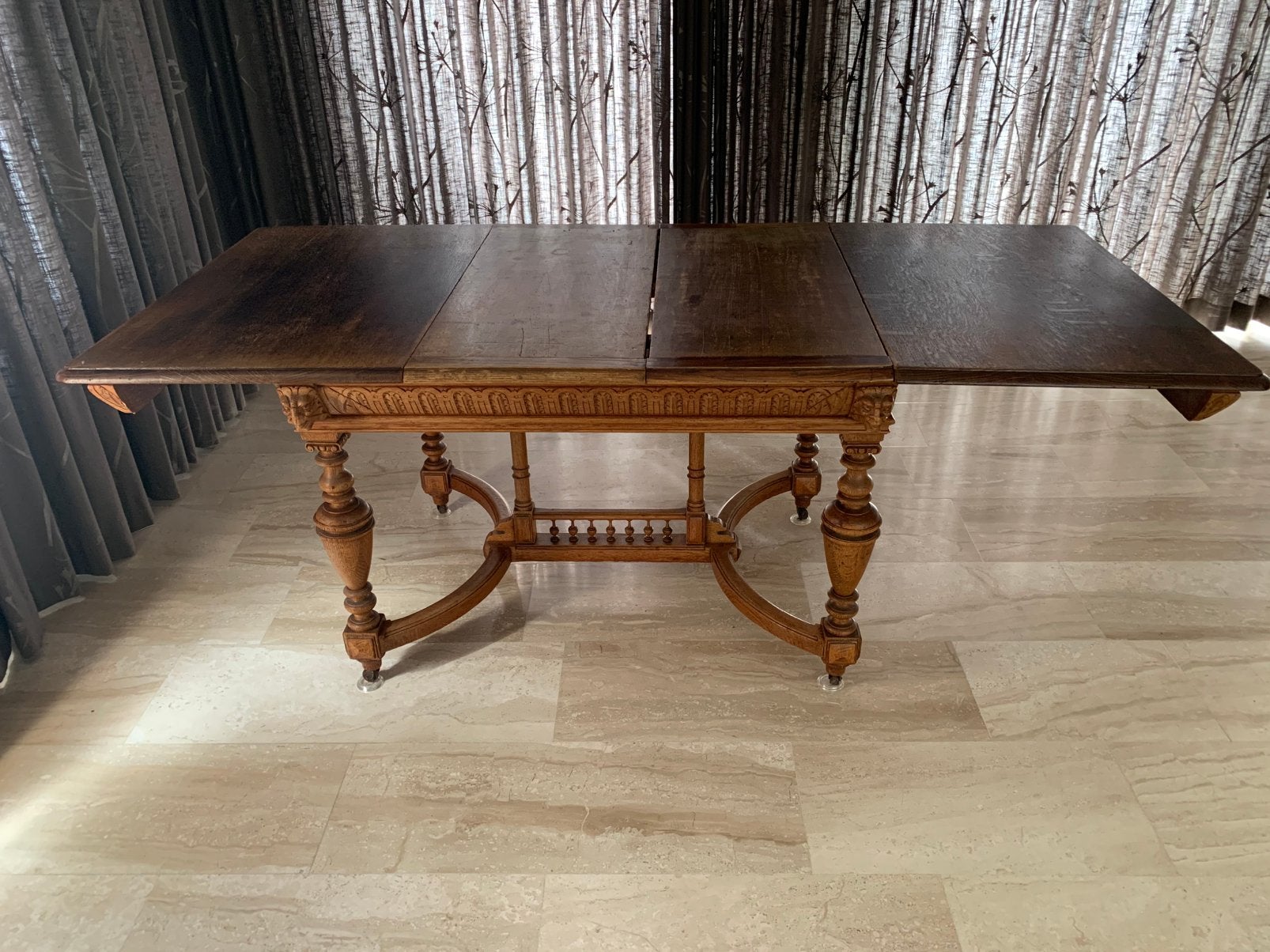 Mooie oude uitschuifbare eettafel, Ophalen