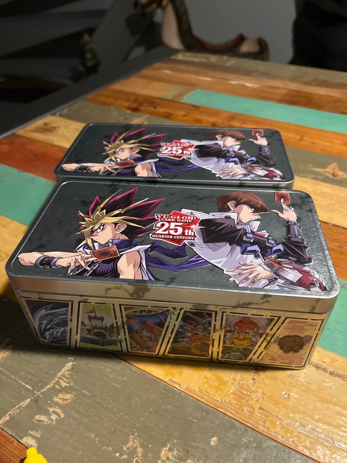 2x Yu-Gi-Oh! 25th Anniversary Lege Blikken, Ophalen of Verzenden, Zo goed als nieuw