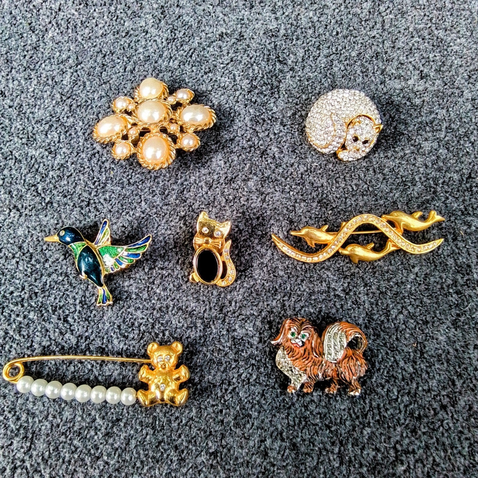 Leuke vintage broches, Overige materialen, 4 tot 7 cm, Gebruikt, Verzenden