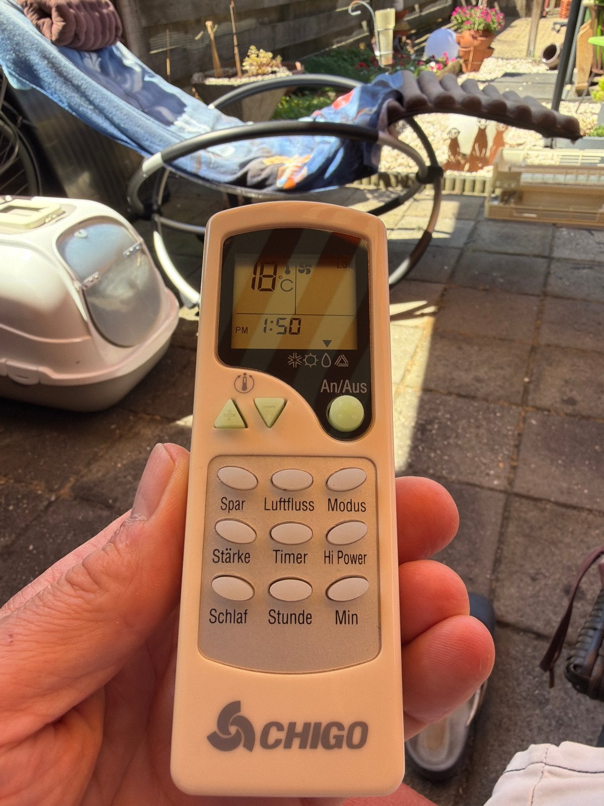 Chigo Airco Afstandsbediening - Zo goed als nieuw, 3 snelheden of meer, Ophalen of Verzenden, Zo goed als nieuw, Koelen en Ontvochtigen