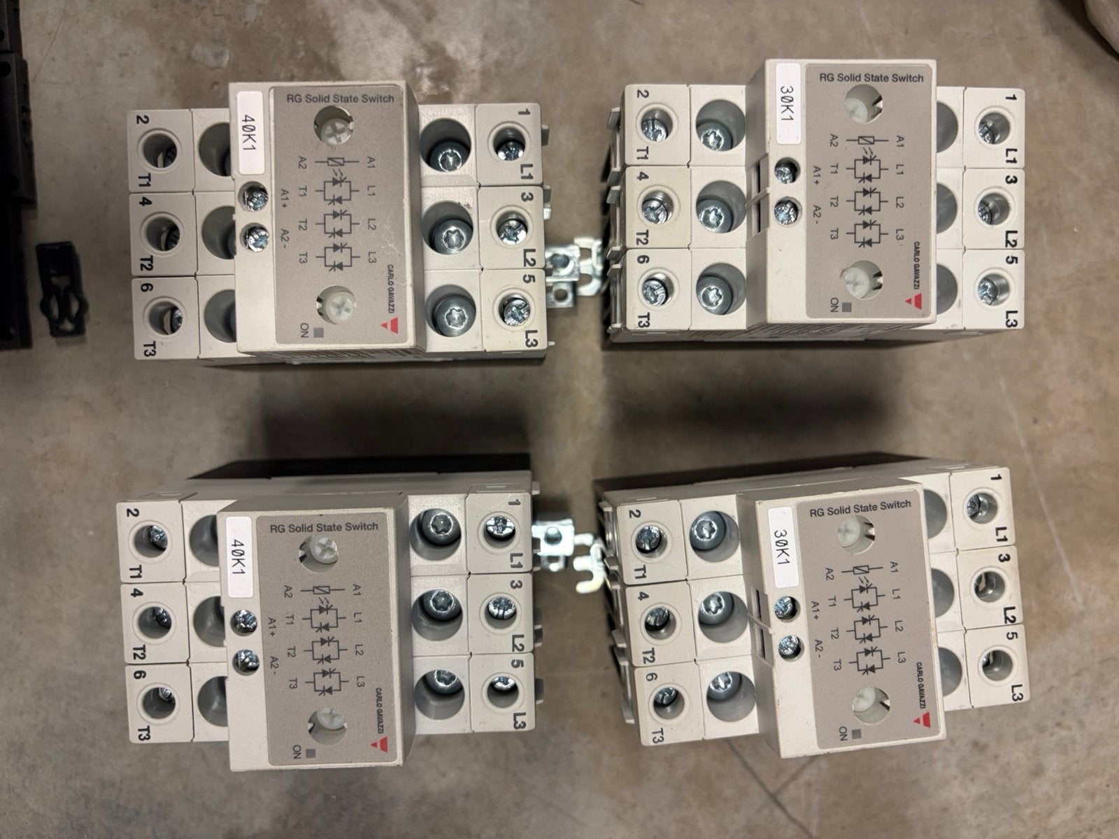 Carlo Gavazzi 3-fase Solid State Relais SSR–20A–600VAC–4x, Ophalen of Verzenden, Zo goed als nieuw, Overige typen