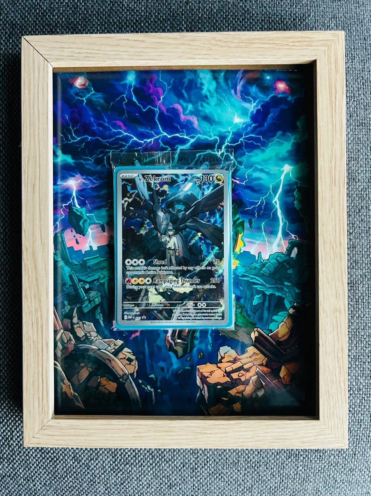 Pokémon Extended Art Frame 15x20 (Excl. Kaart / Zonder Kaart, Verzenden, Zo goed als nieuw