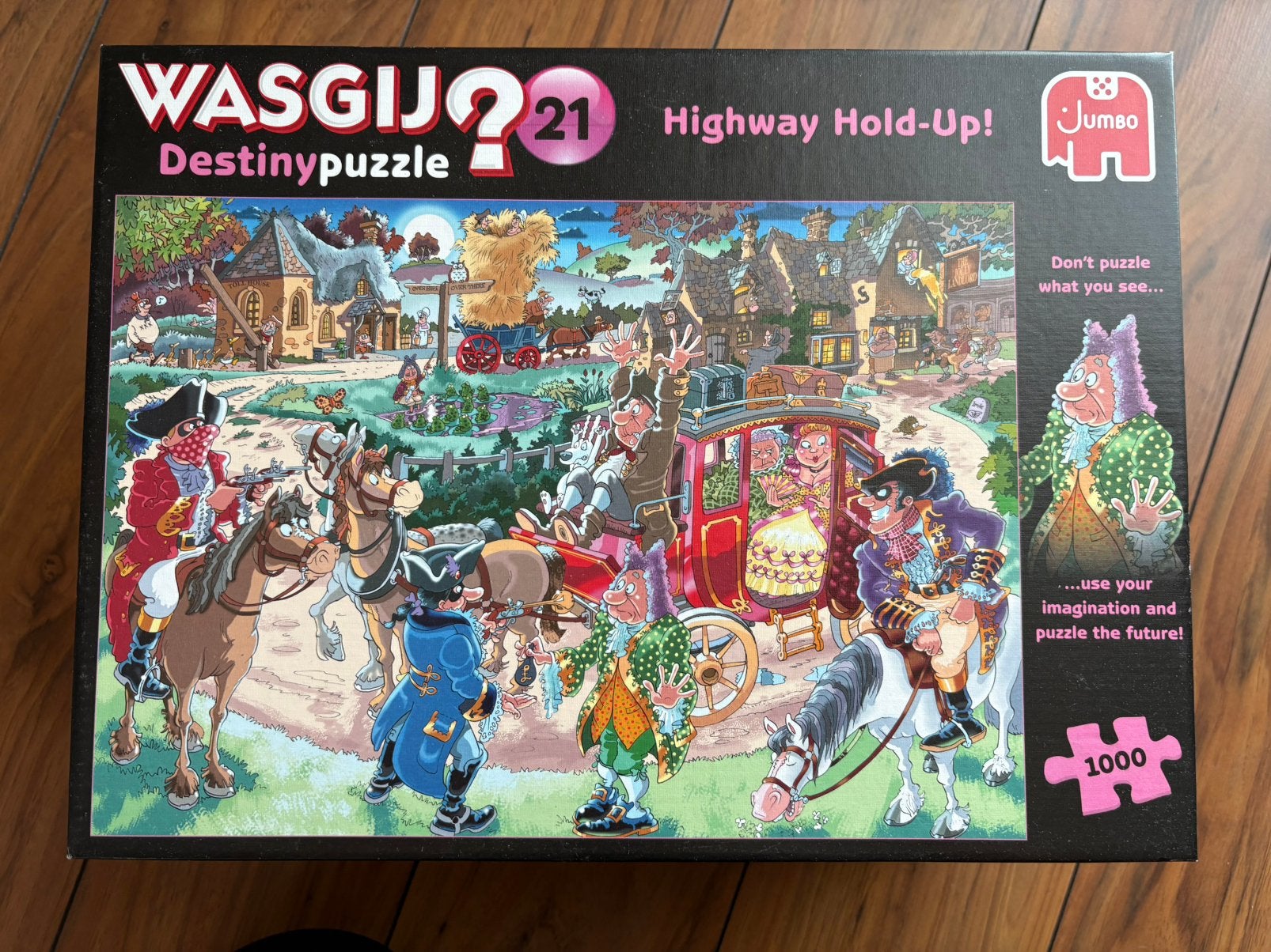 Wasgij? 21 - Highway Hold-up - 1000st, Ophalen of Verzenden, 500 t/m 1500 stukjes, Zo goed als nieuw