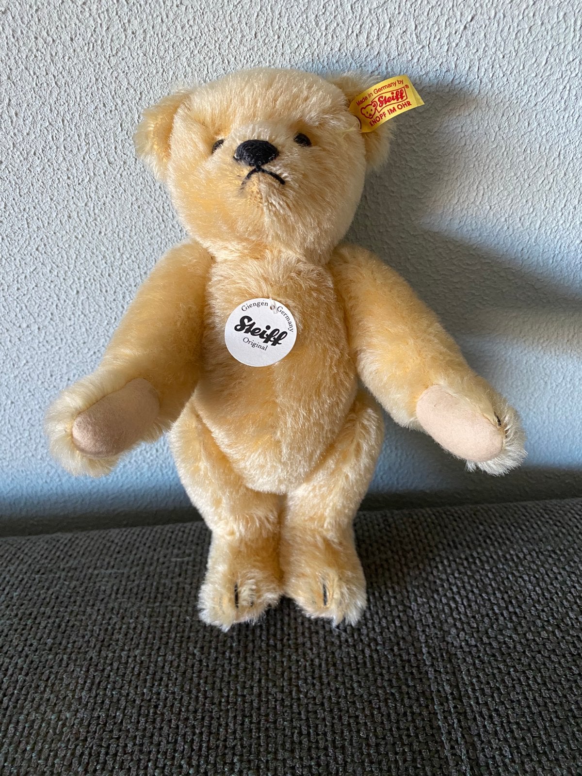 Steiffbeer Giengen Original 25 cm, Ophalen, Zo goed als nieuw, Stoffen beer, Steiff