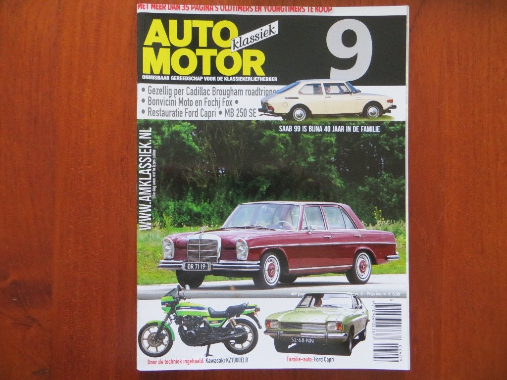 Auto Motor Klassiek 9 2024 Saab 99, Ford Capri, MB 250 SE, Ophalen of Verzenden, Nieuw, Ford