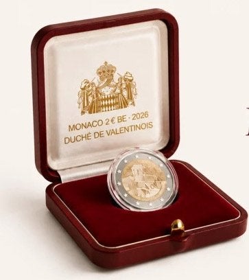 2 Euro Monaco 2026 - Valentinois - PROOF, Verzenden, Monaco, 2 euro, Losse munt
