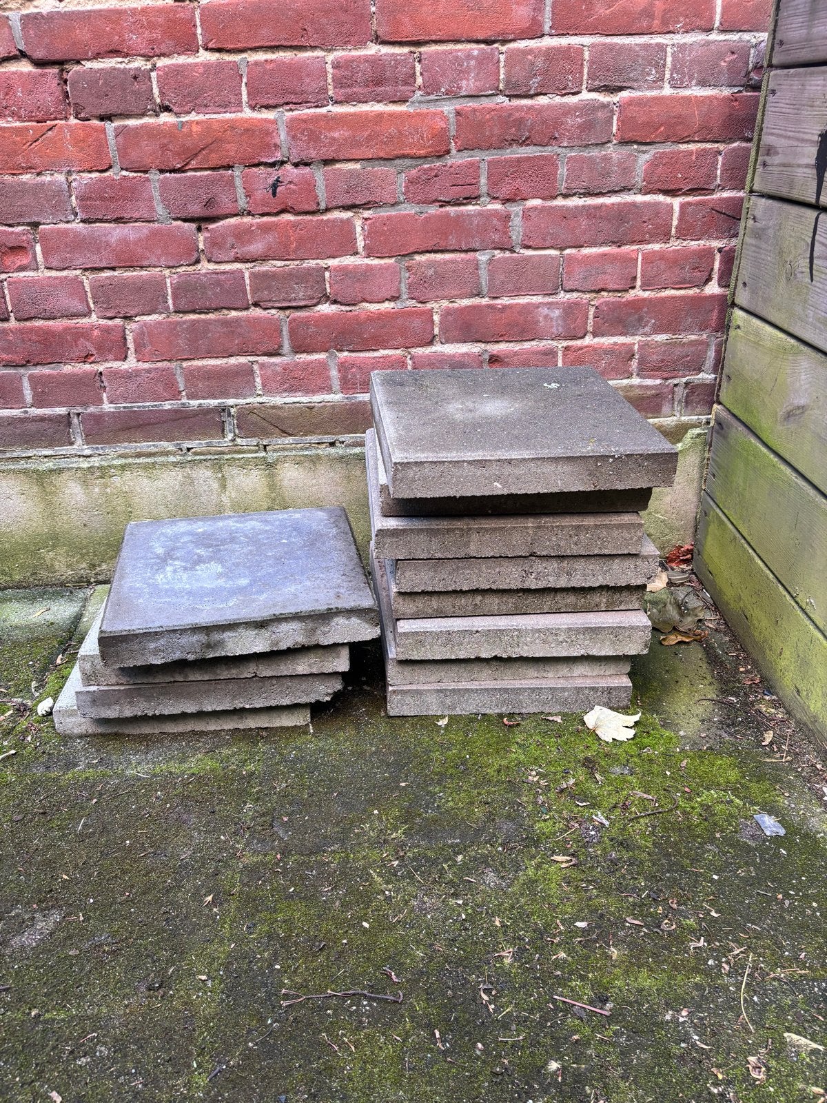 Gratis 12 stoeptegels ophalen in Utrecht, Tuin en Terras, Ophalen, Gebruikt, Minder dan 5 m², Beton