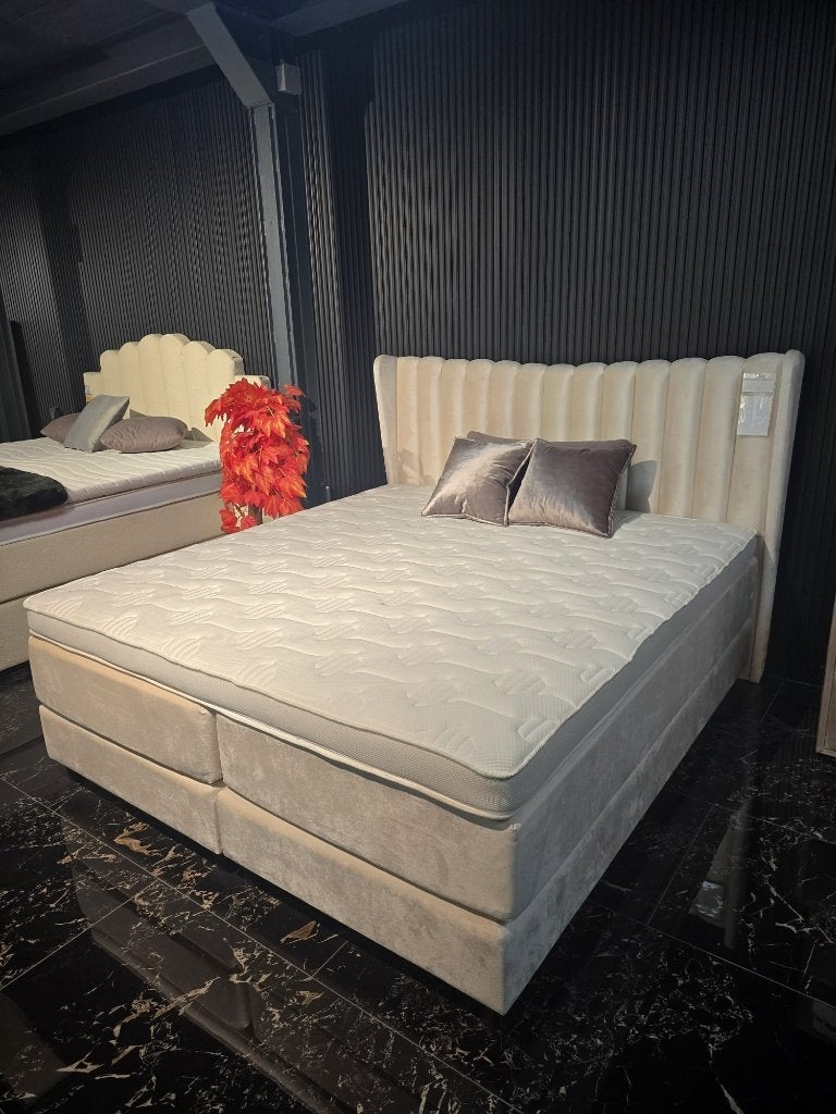 ️ Luxe boxspring 180 x 200 cm – complete set, Ophalen, Tweepersoons, 180 cm