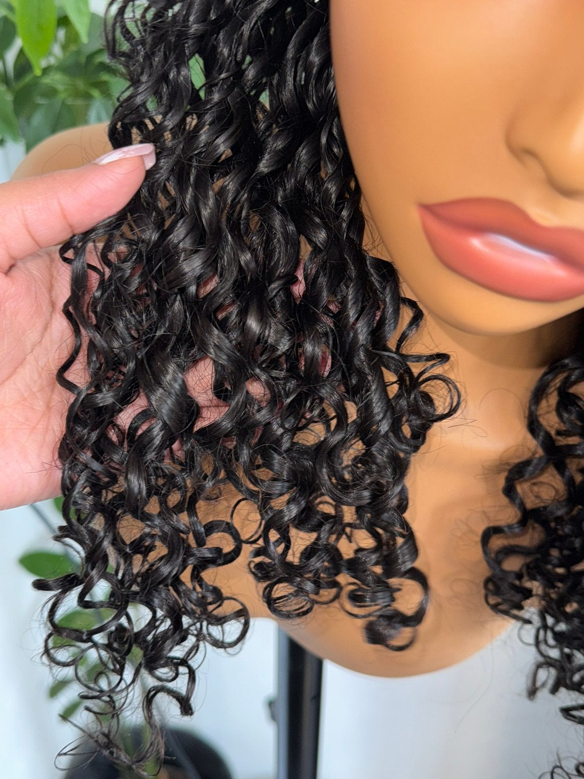 18 inch Moana Krullen 100% Echt Haar 5x5 HD Closure Pruik, Ophalen of Verzenden, Nieuw, Pruik of Haarverlenging