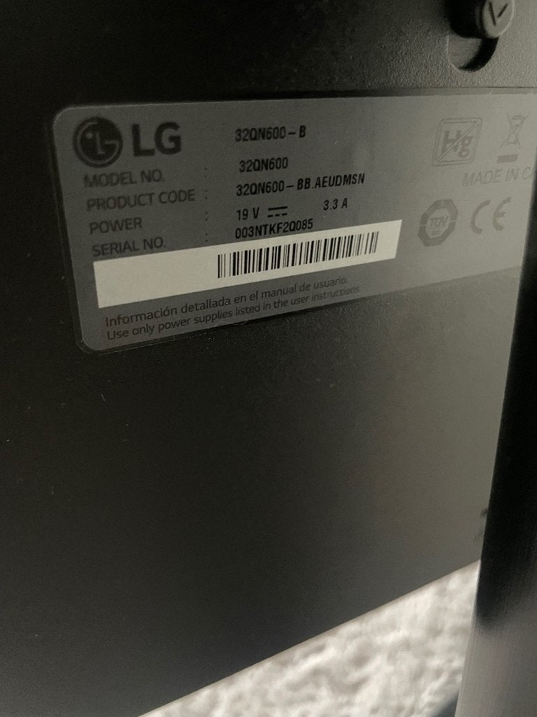 LG 32QN600-B 32 inch QHD IPS Monitor 75Hz, HDMI, Zo goed als nieuw, Quad HD (2K), Ultrawide