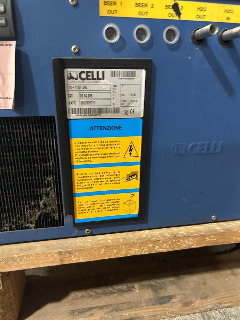 Professionele Celli TS-11 bierkoeler – 3 leidingen, Ophalen, Gebruikt, Overige typen