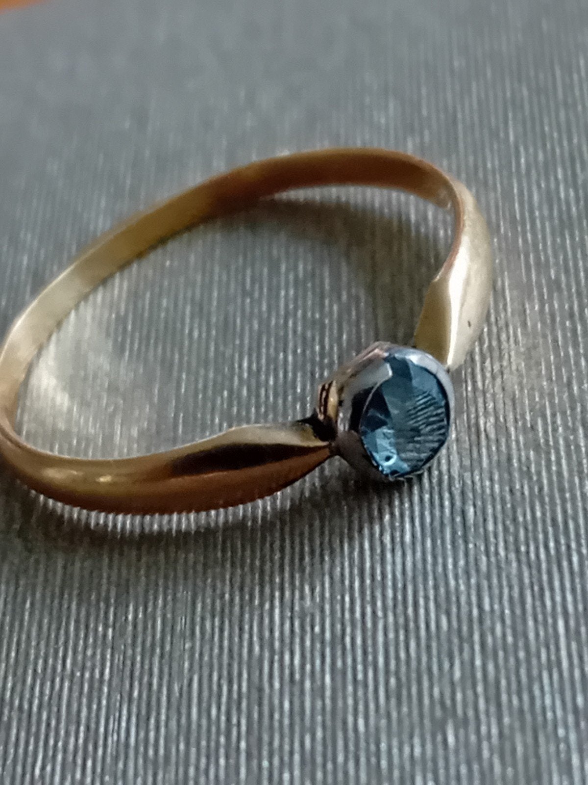 Antieke 18k gouden ring met roosgeslepen diamant (17mm), Ophalen of Verzenden, Goud, Ring, Met edelsteen
