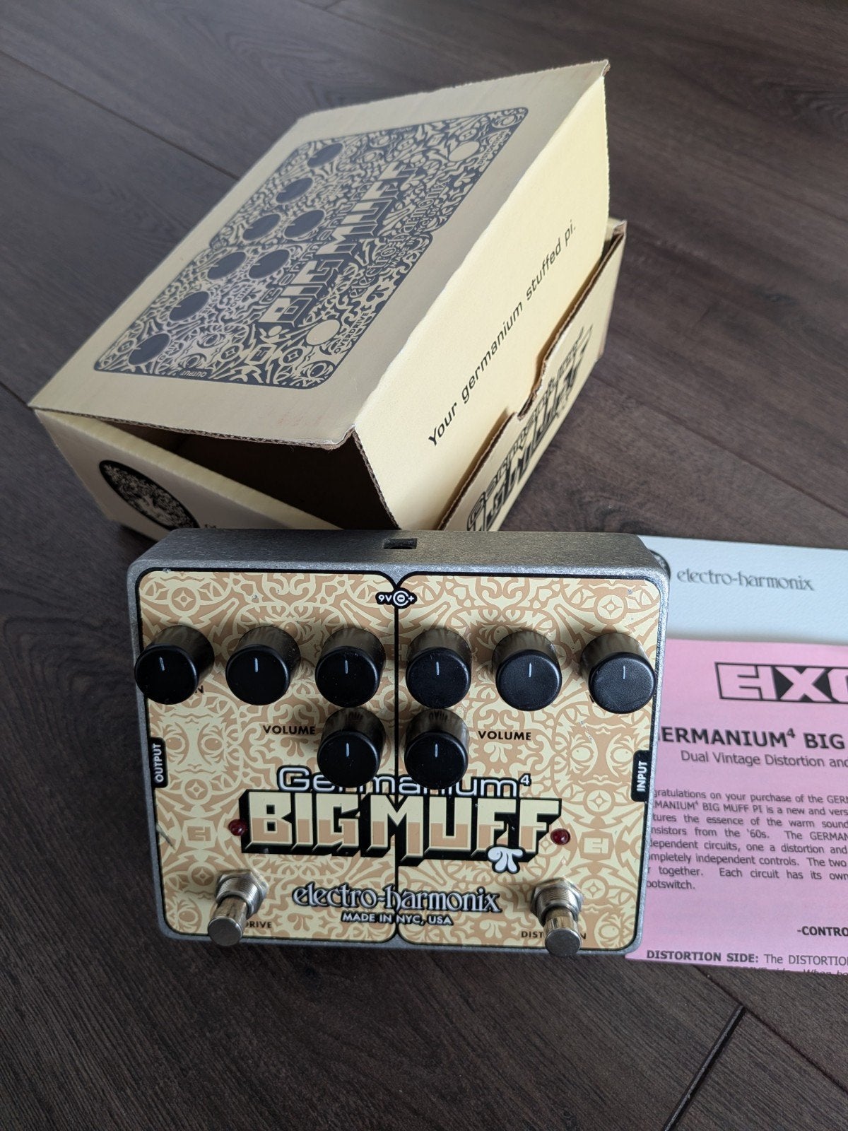 Electro-Harmonix Germanium 4 Big Muff Pi Fuzz/Overdrive, Ophalen of Verzenden, Zo goed als nieuw, Distortion, Overdrive of Fuzz