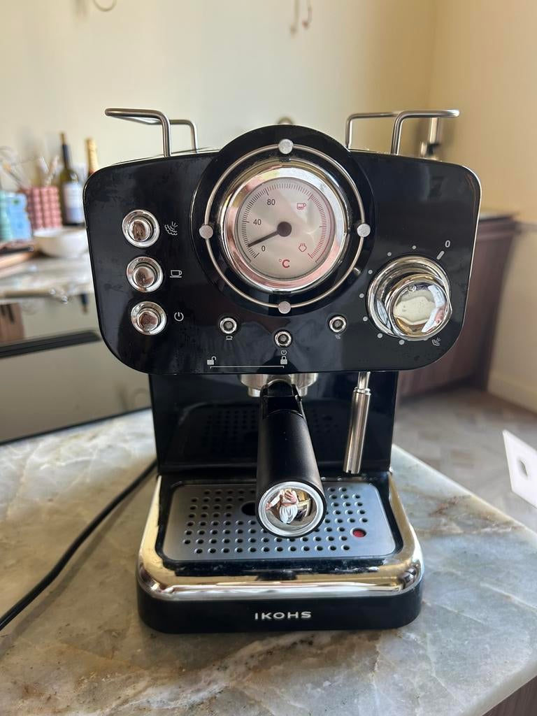 IKOHS retro koffiezetapparaat-espressomachine, Witgoed en Apparatuur, Koffiezetapparaten, Ophalen, Gebruikt, Koffiemachine