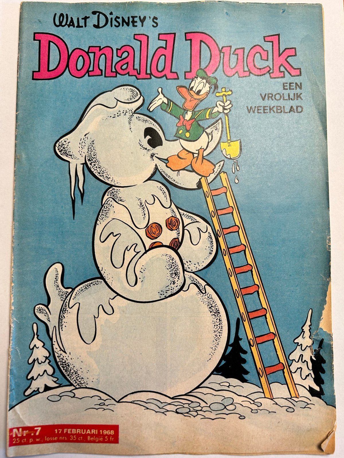Donald Duck Weekblad Nr. 7 1968, Boeken, Stripboeken, Eén stripboek, Ophalen, Gelezen