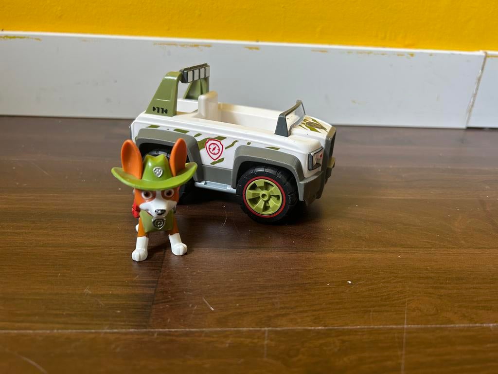 Paw patrol tracker met auto, Ophalen of Verzenden, Zo goed als nieuw
