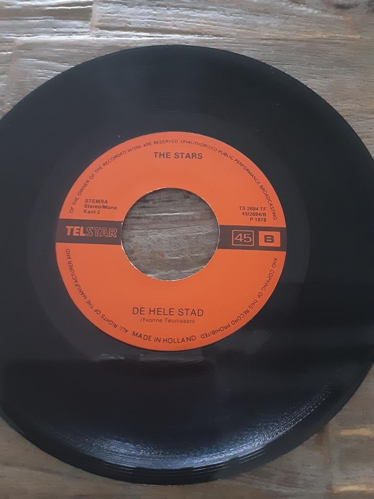 THE STARS PIRAAT SINGLE., Ophalen of Verzenden, Gebruikt, Overige formaten, Levenslied of Smartlap