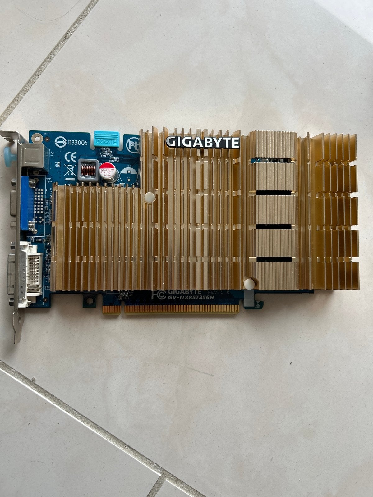 Gigabyte NVIDIA GeForce 8500 GT 256MB Grafische Kaart, Gebruikt, PCI-Express 1, GDDR2, Nvidia