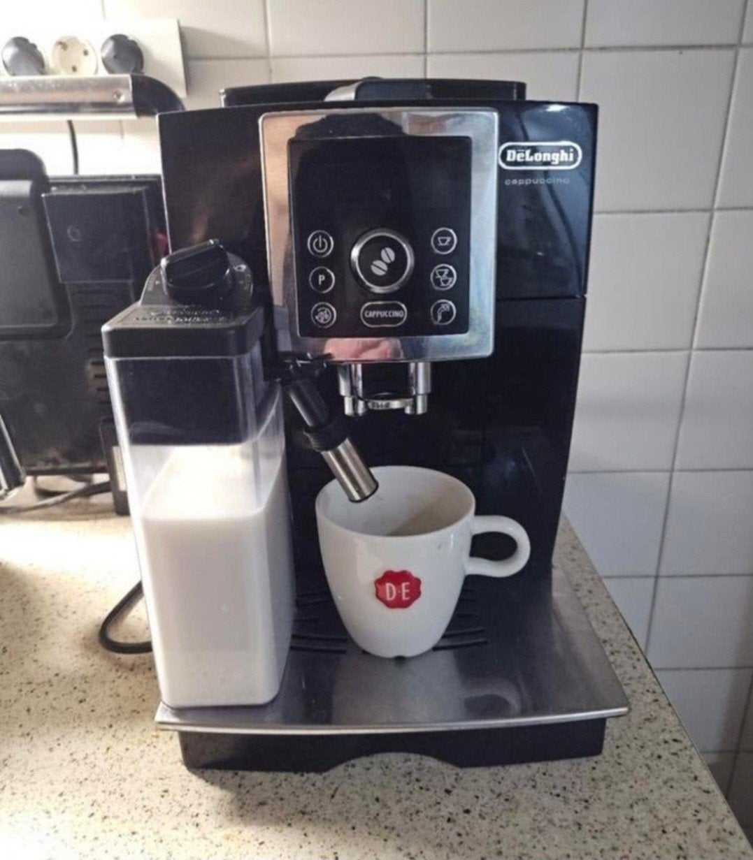 Delonghi Cappucino Koffiemachine - Gerefurbished, Witgoed en Apparatuur, Koffiezetapparaten, Refurbished, Gemalen koffie, Koffiebonen