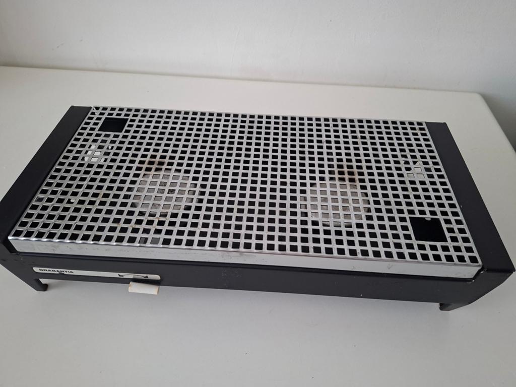 Vintage Brabantia rechaud warmhoudplaat staal zwart, Ophalen of Verzenden, Zwart, Metaal, Brabantia