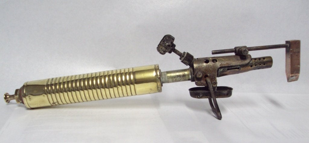 Antieke koperen soldeerbrander, Ophalen of Verzenden