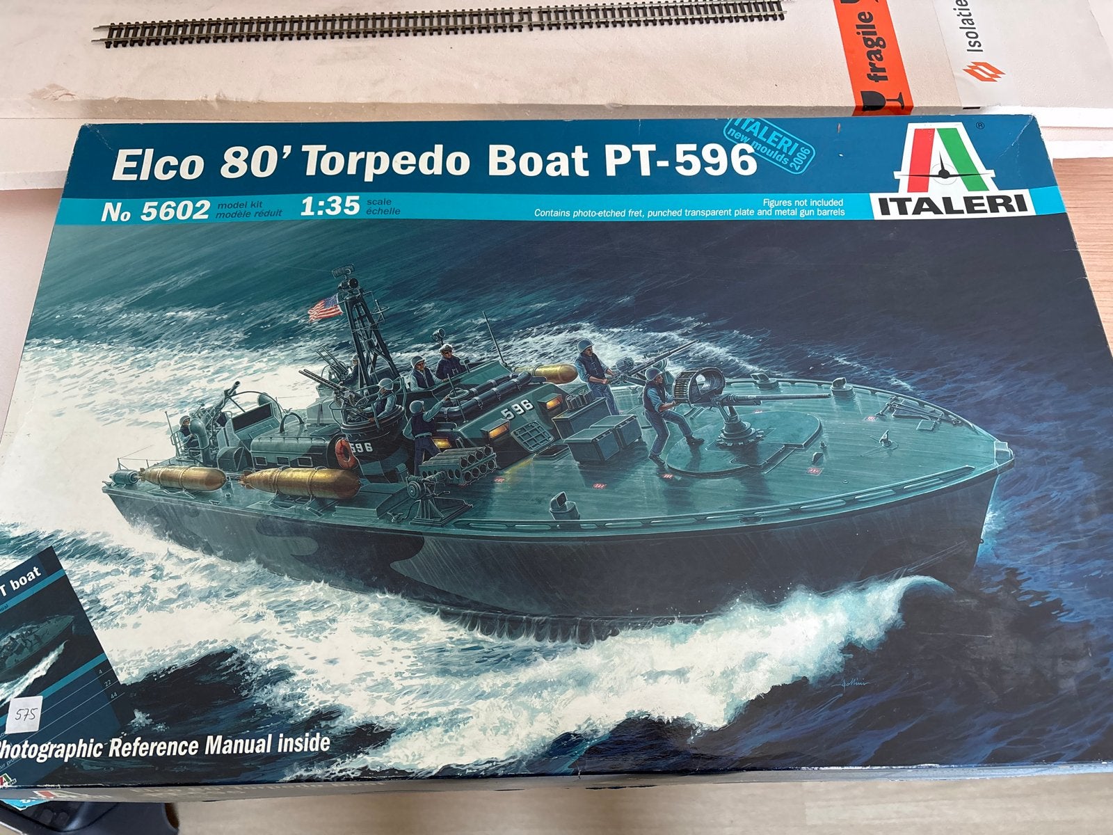 Nieuw Italeri Elco 80' Torpedo Boat PT-596 modelbouwkit, Ophalen of Verzenden, Nieuw, 1:32 tot 1:50, Italeri
