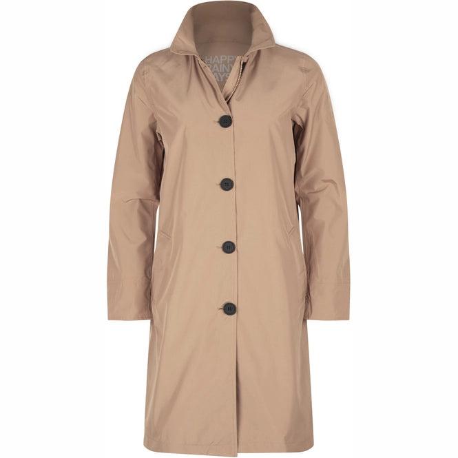 Happy Rain Days - Dames Regenjas Bilbao beige brown- maat...